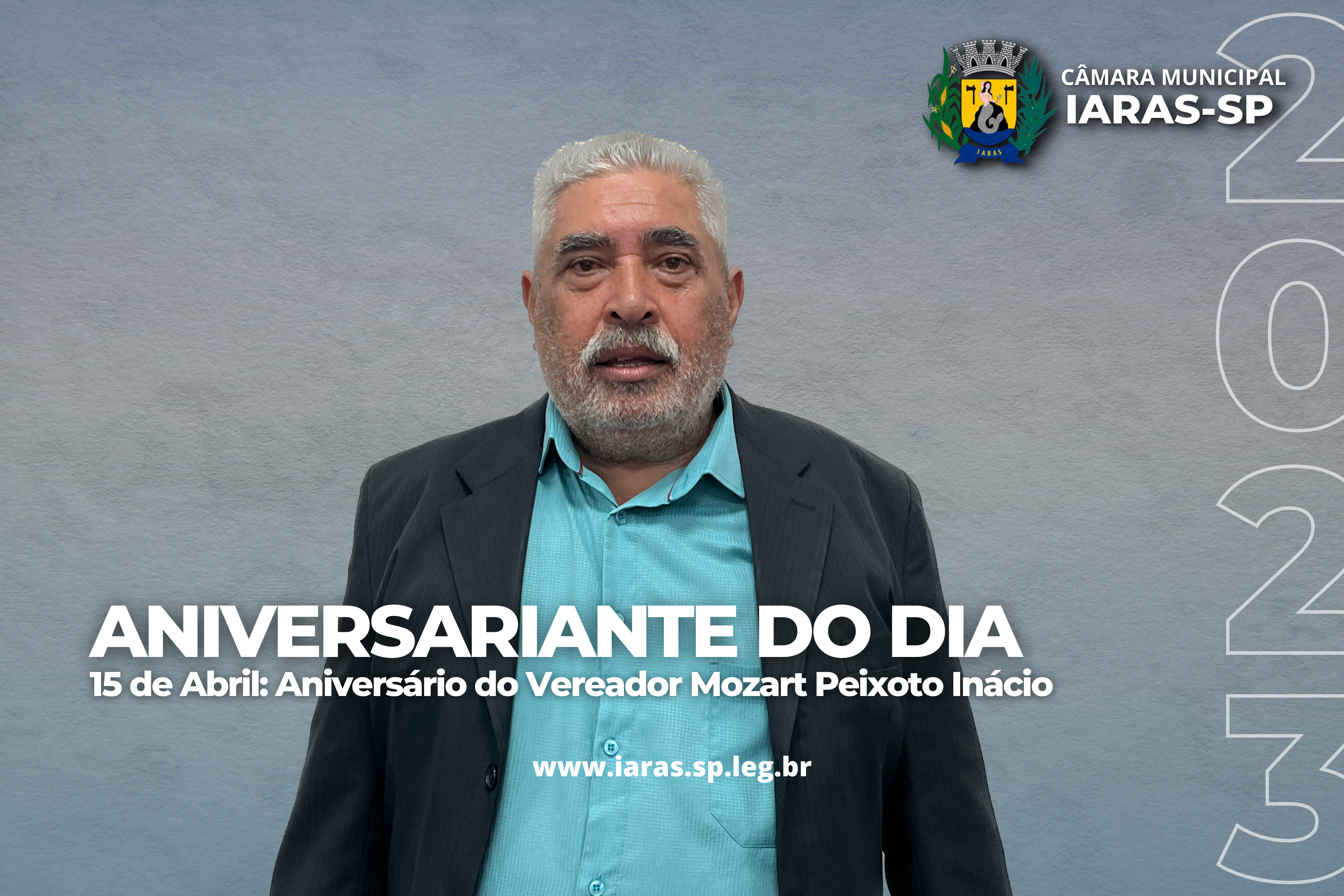 15 de Abril: Aniversário do vereador Mozart Peixoto Inácio