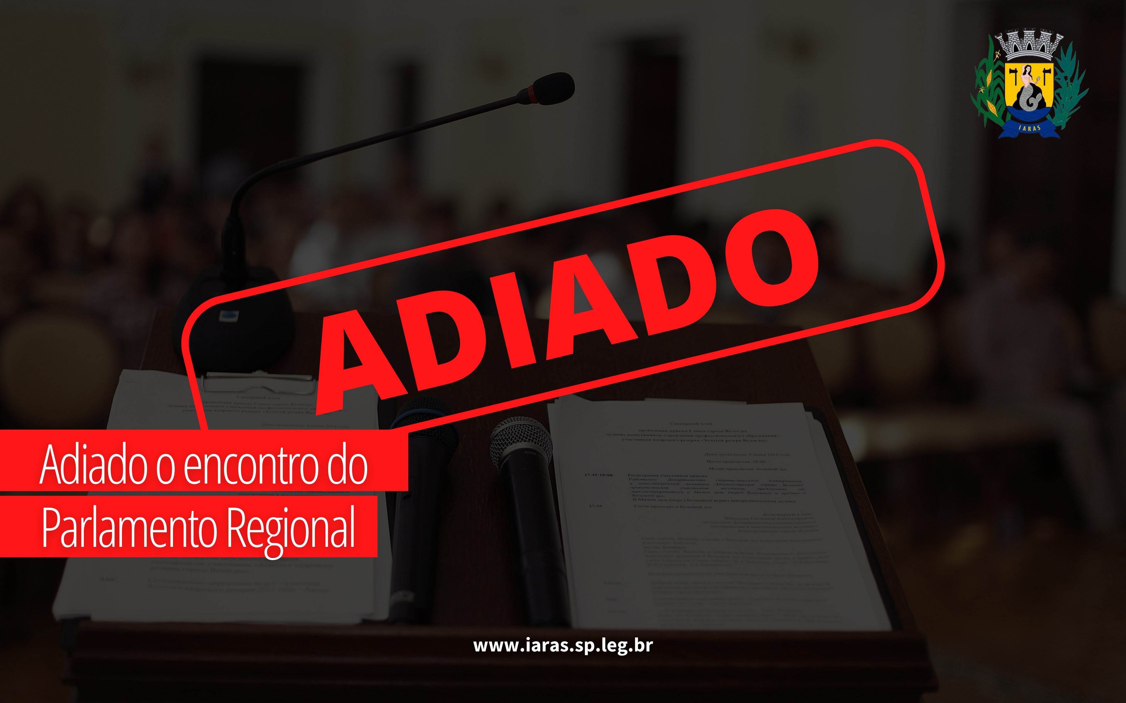 Adiada reunião do Parlamento Regional