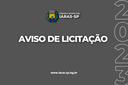 Aviso de licitação