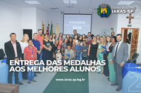Câmara de Iaras Realiza Sessão Solene de Entrega das Medalhas Luiz Fernando Rosa aos Melhores Alunos de 2022