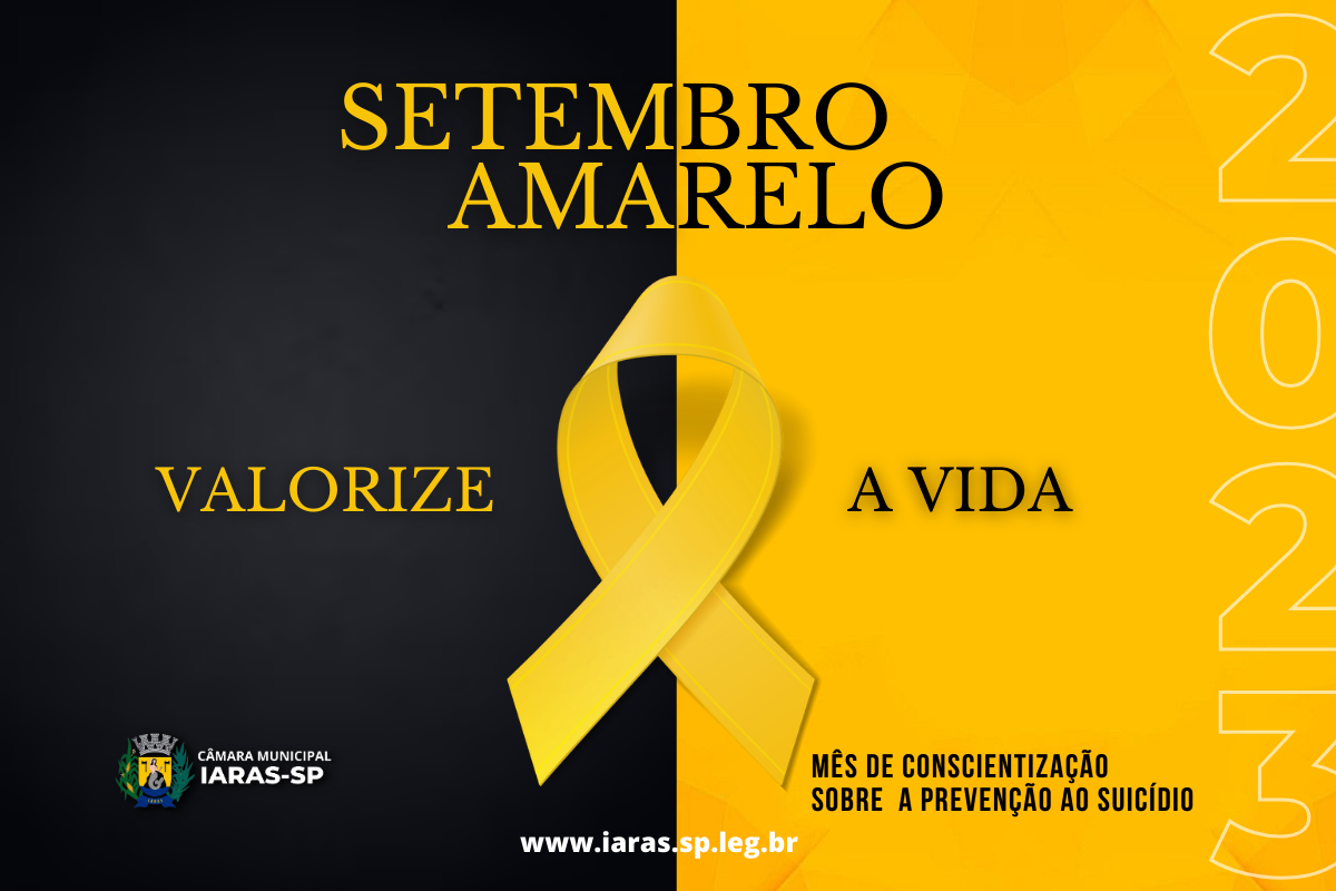 Câmara Municipal de Iaras Apoia o Setembro Amarelo