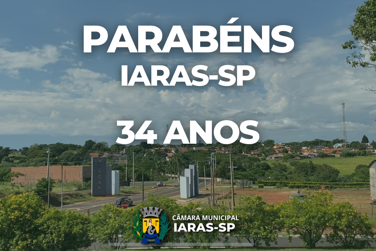 Parabéns ao município de Iaras-SP