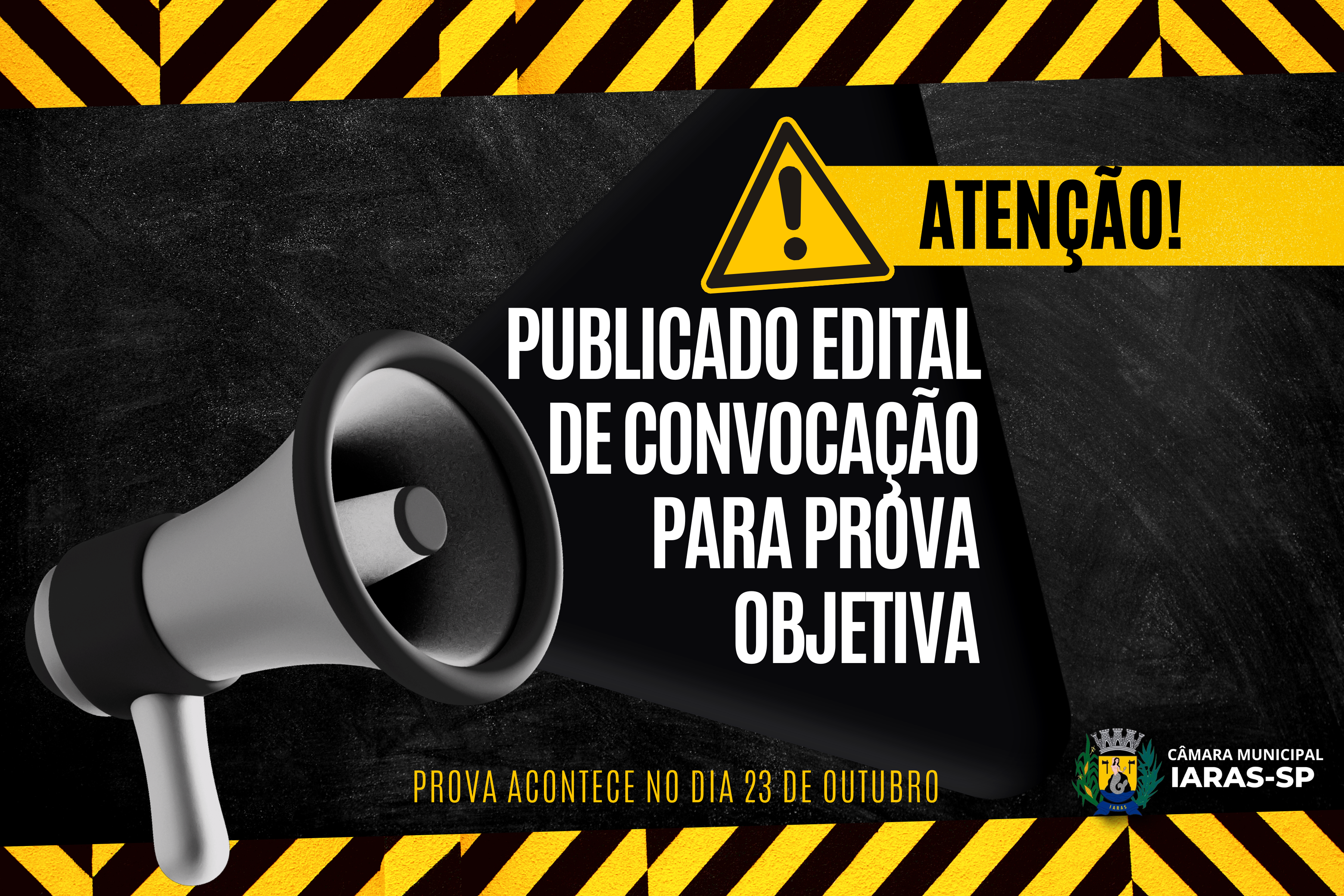 PUBLICADO EDITAL DE CONVOCAÇÃO PARA PROVA OBJETIVA