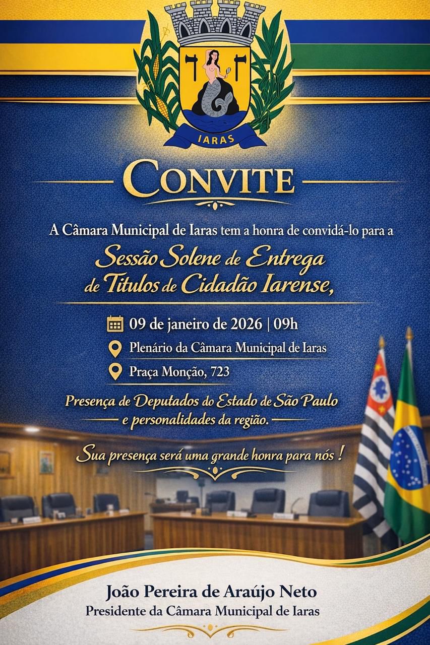 Sessão Solene de Entrega de Títulos de Cidadão Iarense