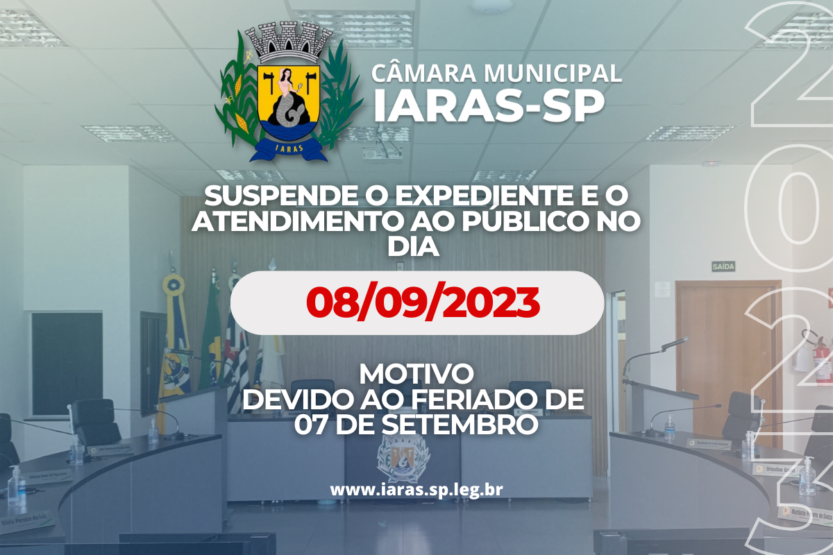 Suspende o expediente e o atendimento ao público