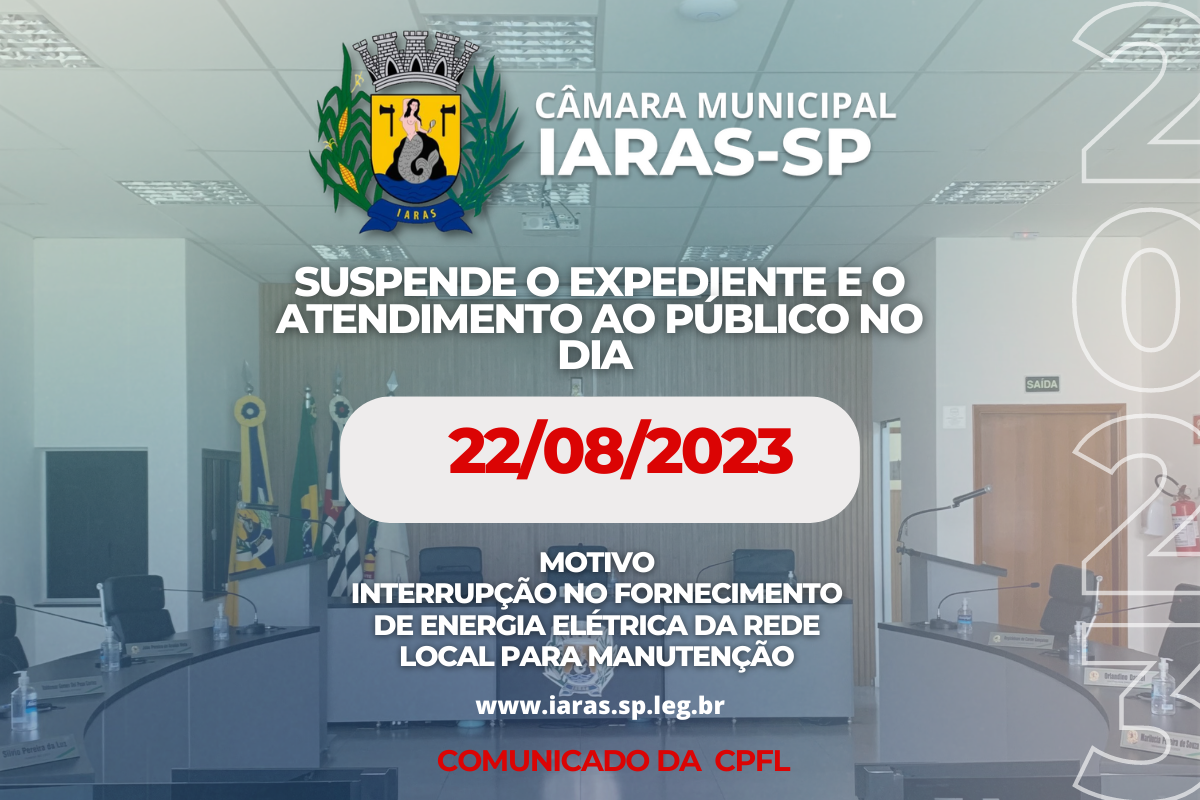 Suspende o expediente e o atendimento ao público